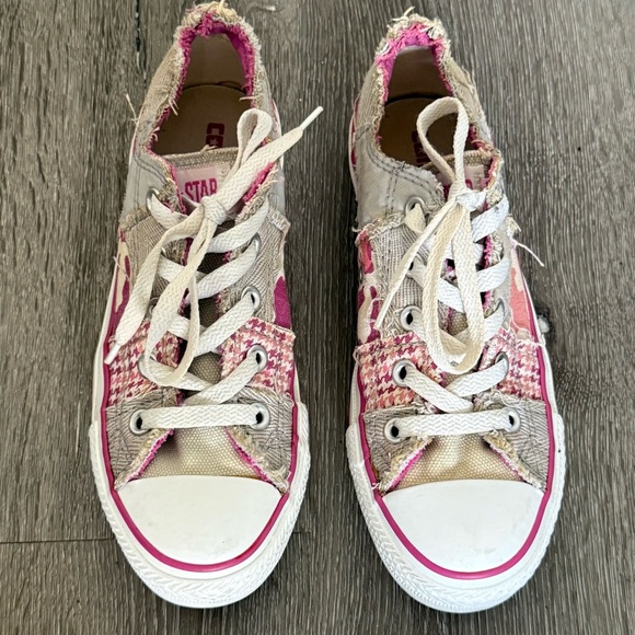Converse Shoes - Converse Patchwork Low Top Sneakers Pink Beige Converse All Star | Size 6